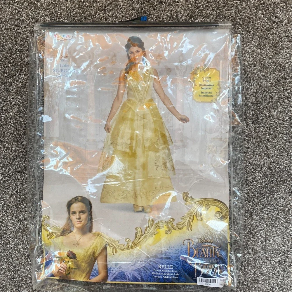 Beauty & The Beast Yellow Dress Classic‎ Belle Costume for Youth XL (18-20)